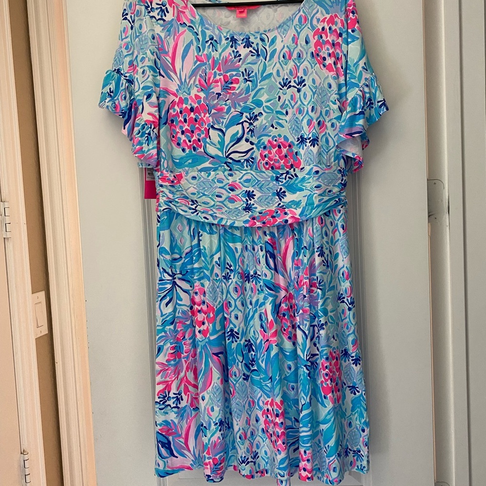 Lilly Pulitzer Party Princess in Zanzibar Blue - Large NWOT
